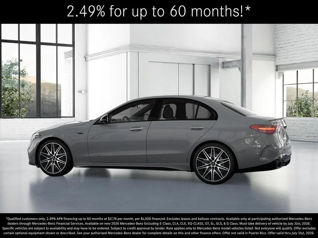 New 2026 MANUFAKTUR Alpine Grey Mercedes-Benz AMG® C 43 4MATIC Sedan image 74