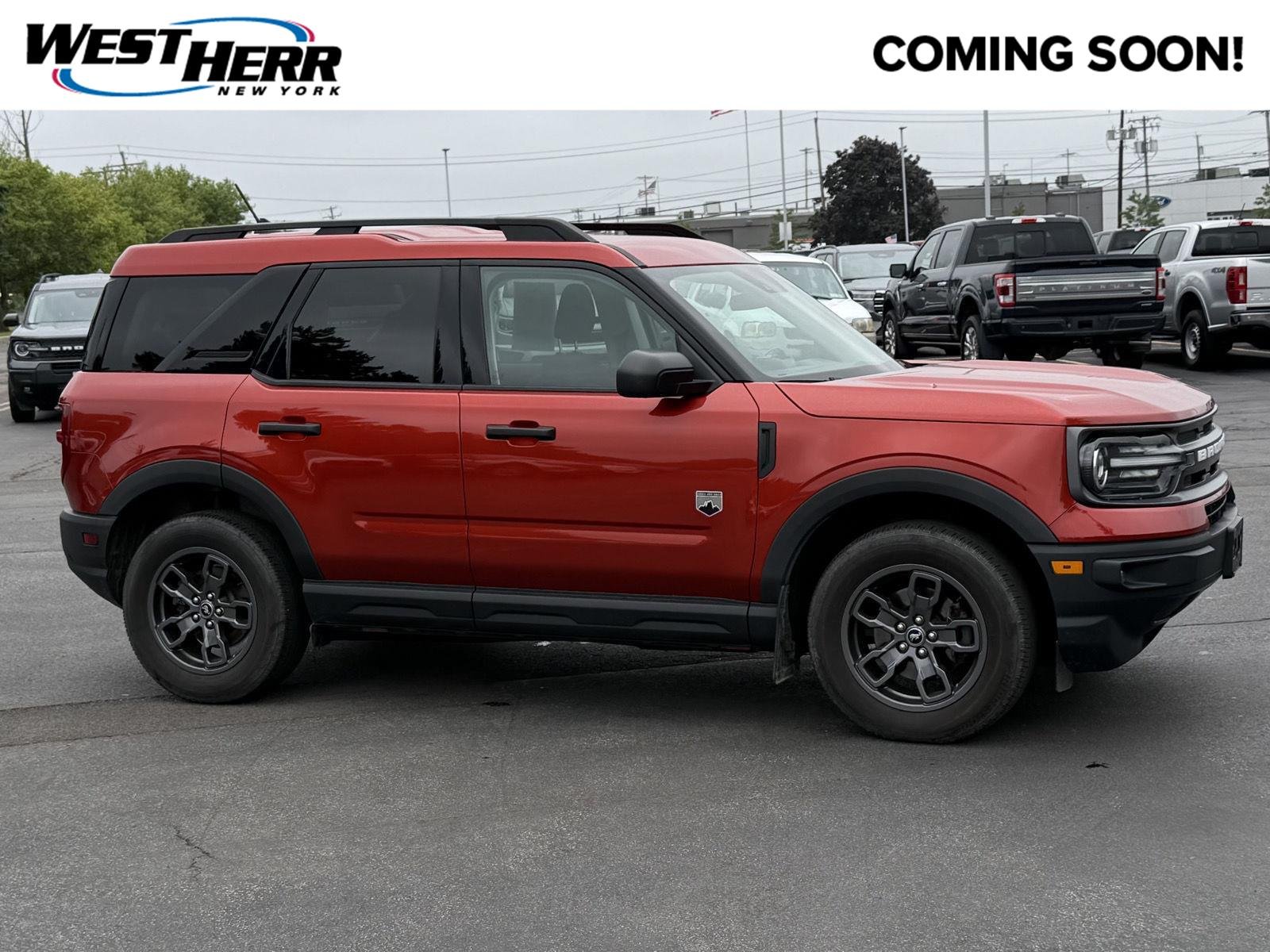Used 2022 Hot Pepper Red Metallic Tinted Clearcoat Ford Big Bend image 1