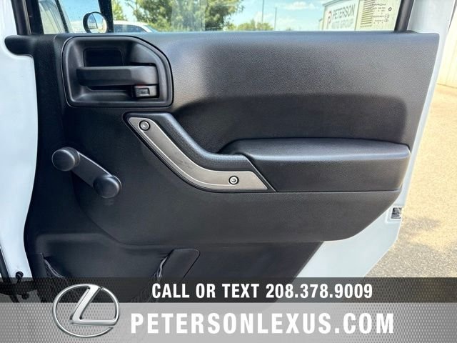 Used 2013 White Jeep Unlimited Sport image 12