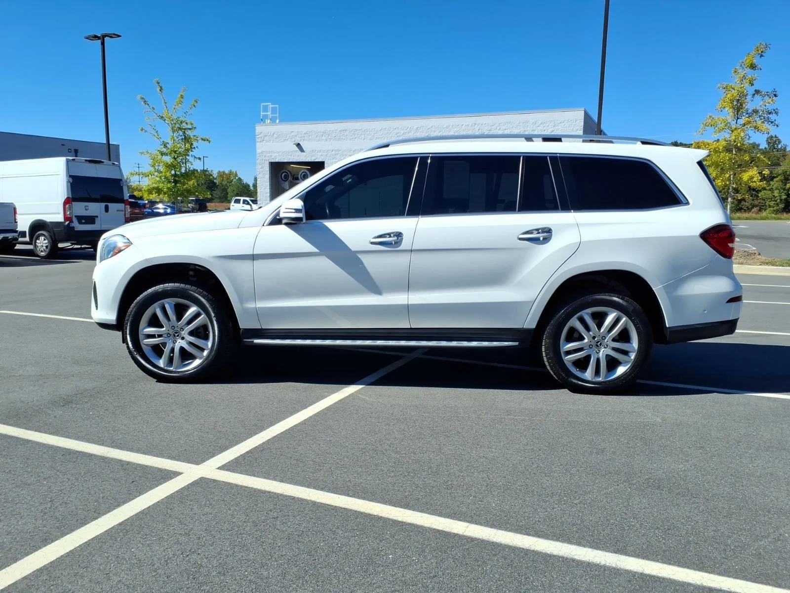 Used 2019 Polar White Mercedes-Benz GLS 450 image 3