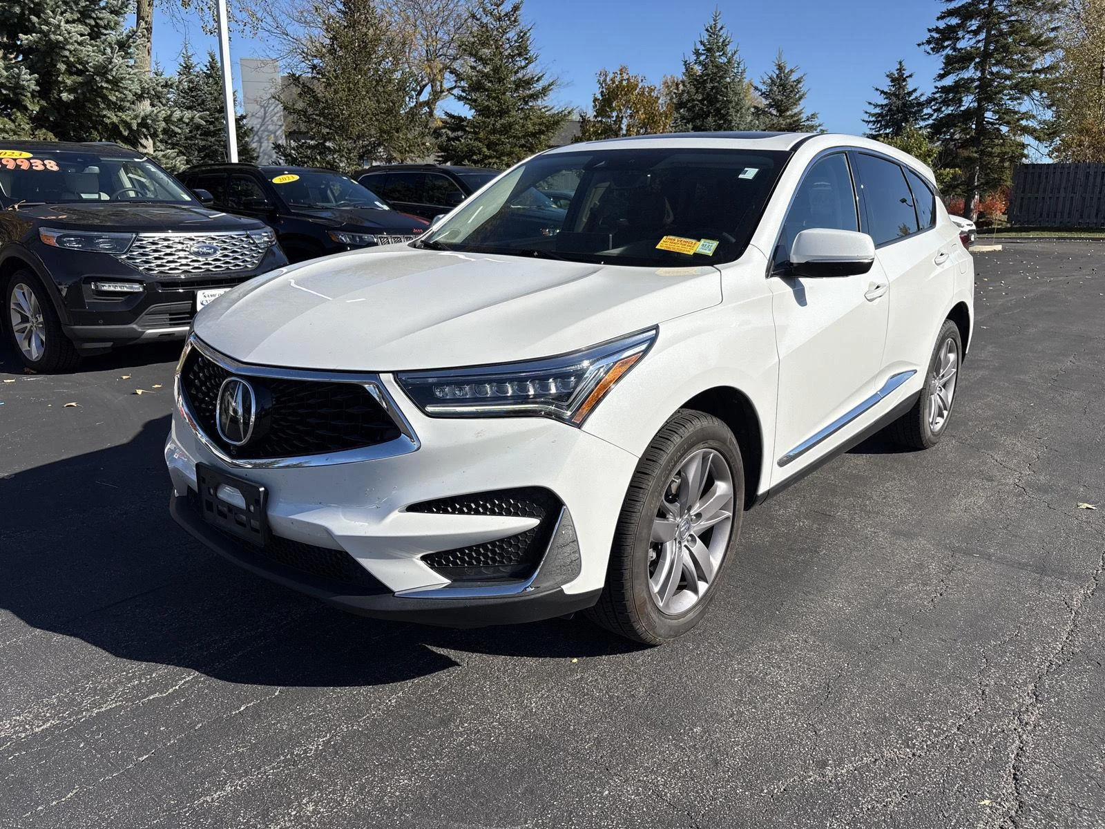 Used 2020 Platinum White Pearl Acura SH-AWD w/Advance image 3