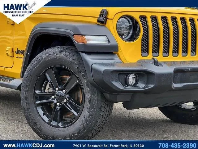 Used 2021 Yellow Jeep Sport Altitude image 3