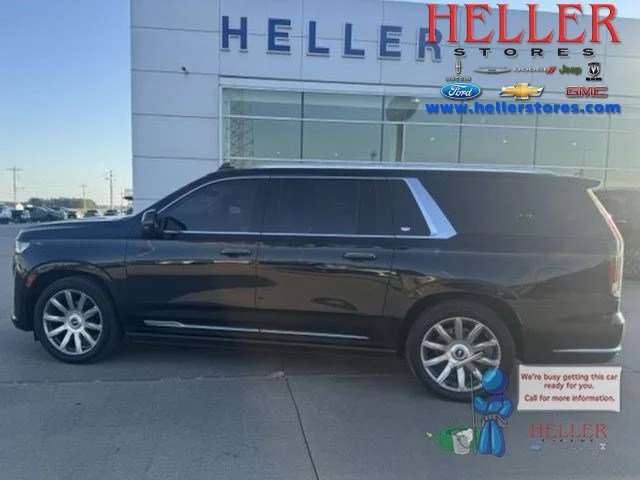 Used 2021 Dark Moon Blue Metallic Cadillac Premium Luxury Platinum image 1