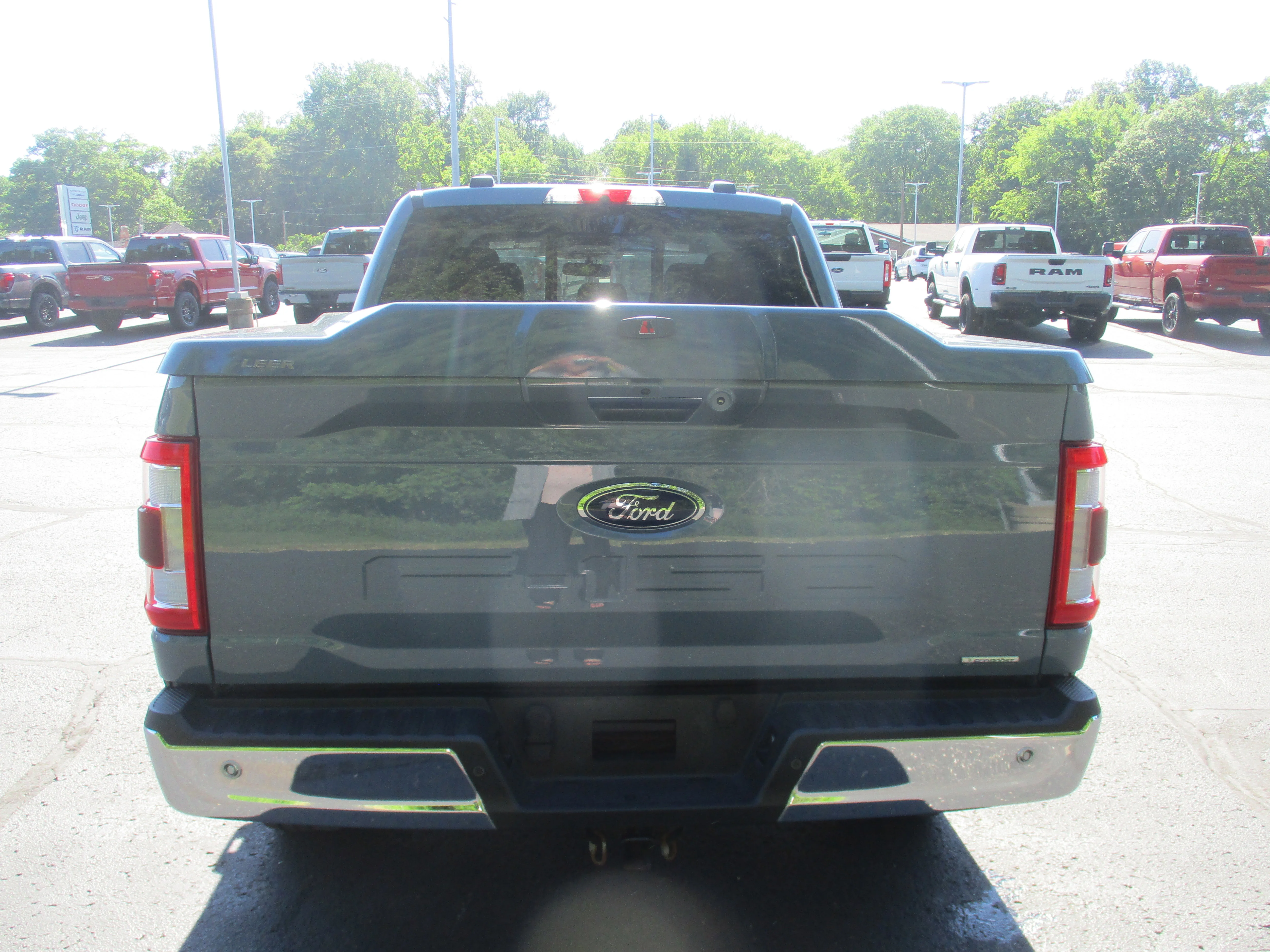 Used 2023 Azure Gray Metallic Tri-Coat Ford LARIAT image 61
