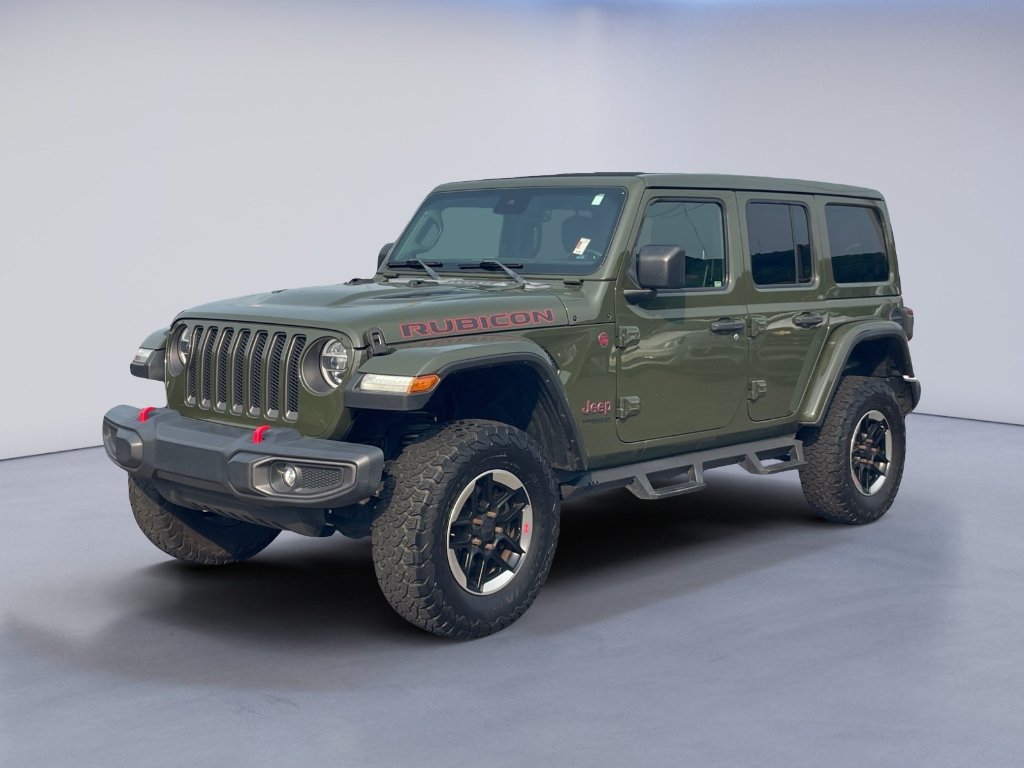 Used 2021 Sarge Green Clearcoat Jeep Unlimited Rubicon image 22