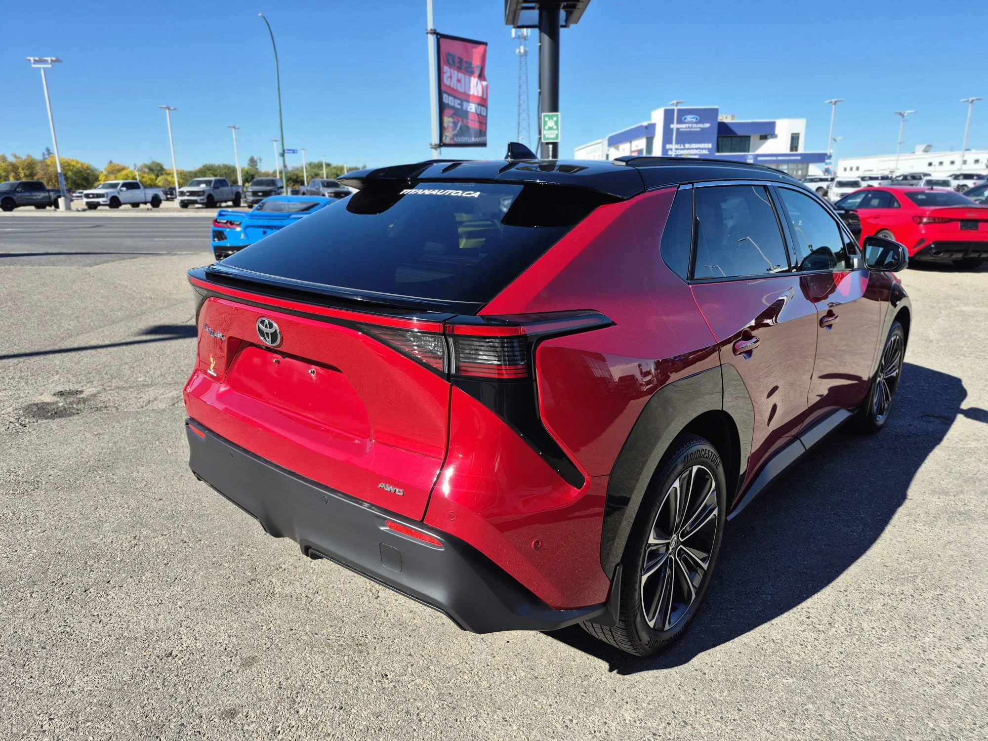 Used 2023 Supersonic Red w/Black Roof Toyota XLE AWD*Full EV | Cooled Leather | Dual Sunroof | Htd Wheel | Remote Climate | Adaptive Cruise | JBL image 13
