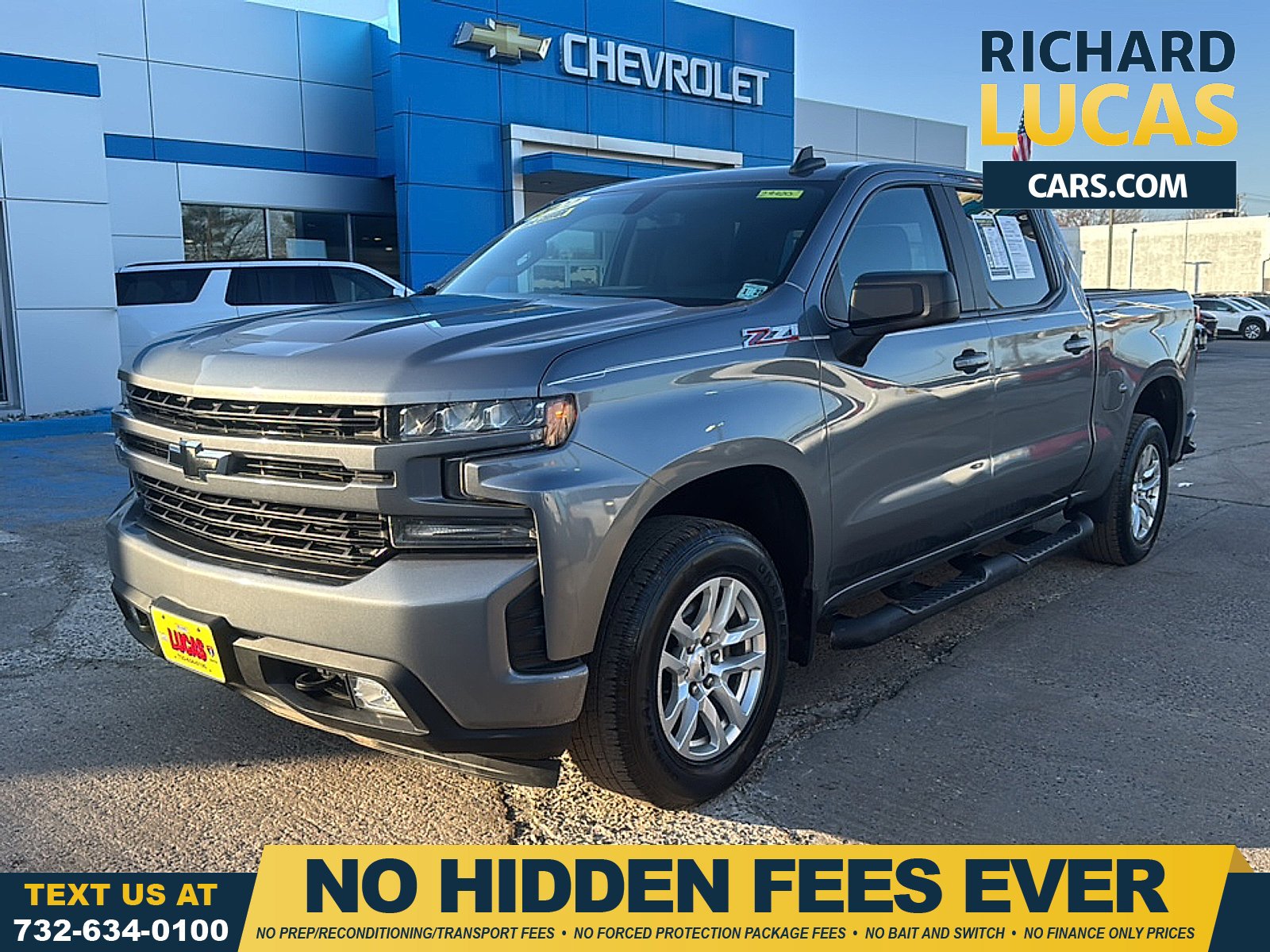 Gray (Satin Steel Metallic) 2022 Chevrolet Silverado 1500 RST Crew Cab 4WD Pickup Truck Four-Wheel Drive