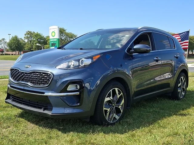 Used 2020 Blue Kia EX image 3