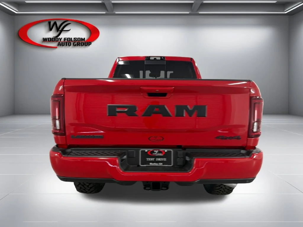 New 2026 Flame Red Clear-Coat Exterior Paint RAM Laramie image 7