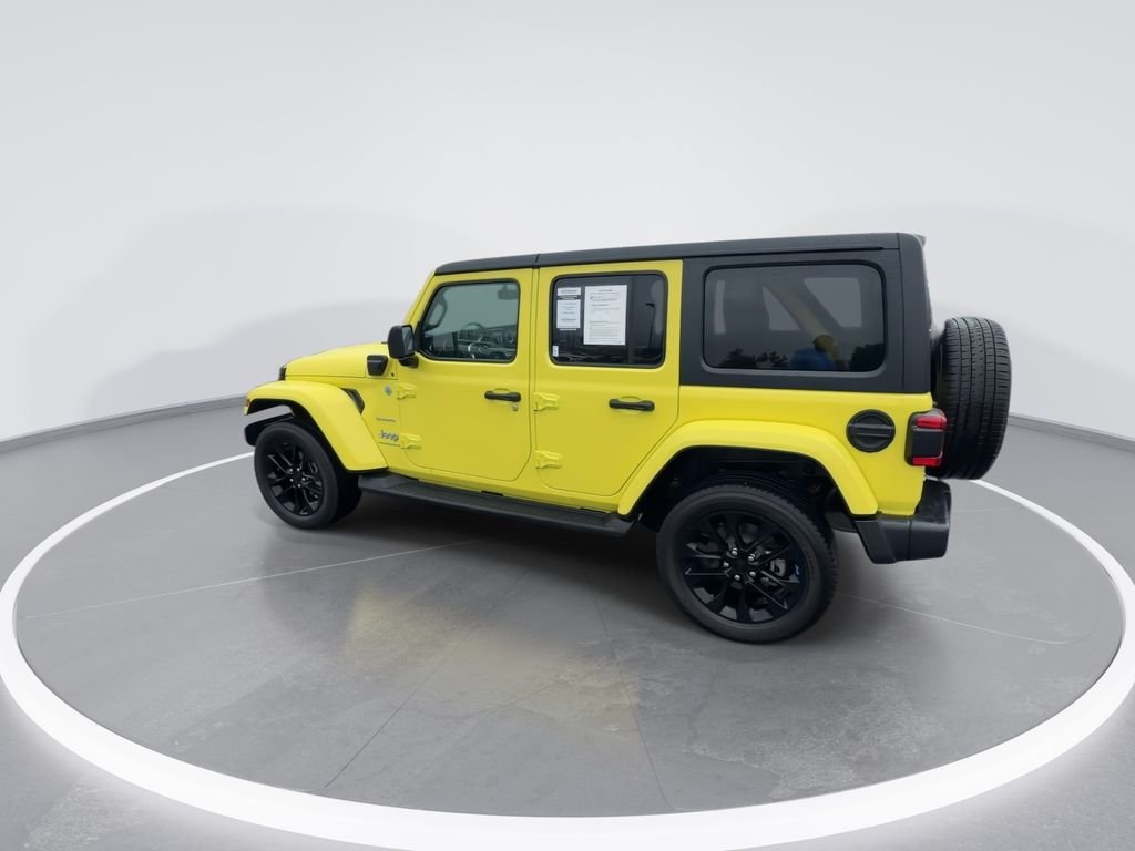 Used 2023 Yellow Jeep Sahara 4xe image 6