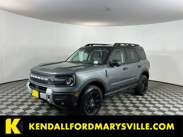 New 2026 Carbonized Gray Metallic Ford Badlands image 1