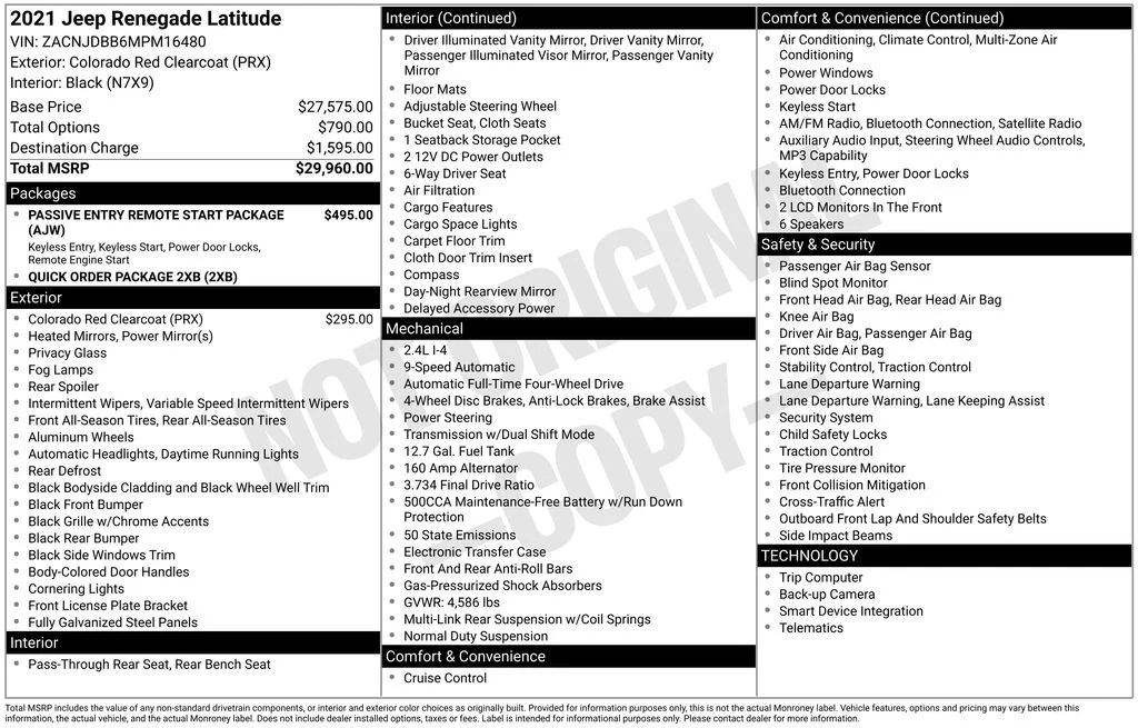 Used 2021 Red Jeep Latitude image 16