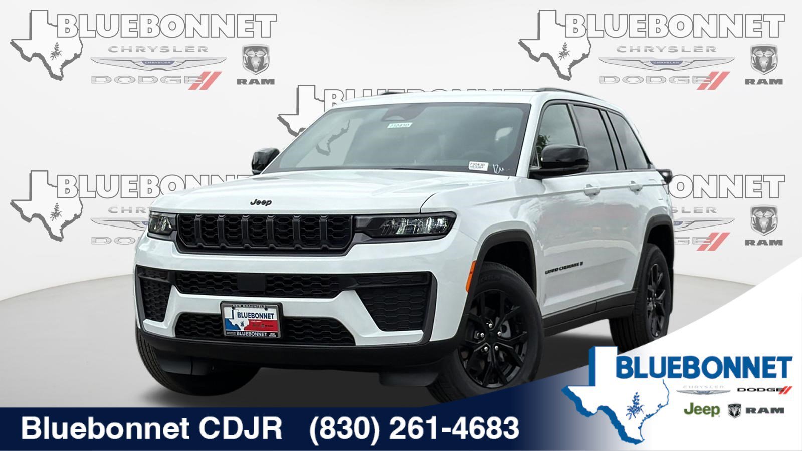 New 2026 Bright White Clear-Coat Exterior Paint Jeep Laredo Altitude image 1