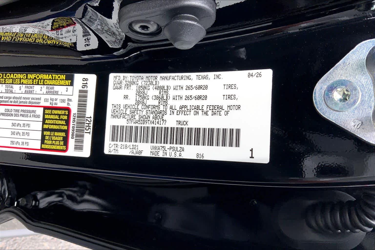 New 2026 Midnight Black Metallic Toyota Limited image 21
