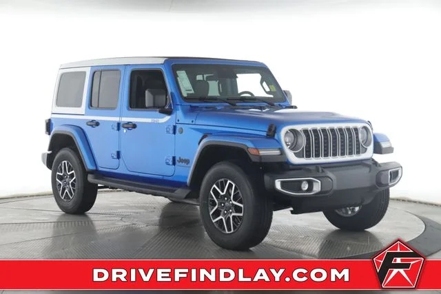 New 2026 Hydro Blue Pearl-Coat Exterior Paint Jeep Sahara image 1