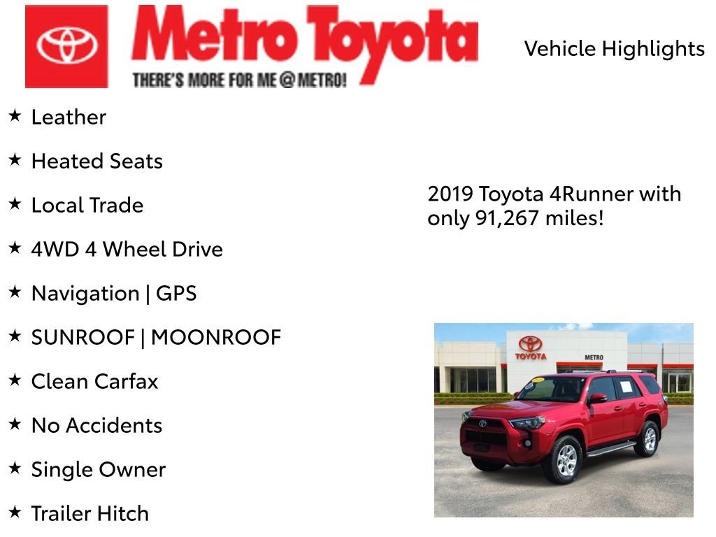 Certified Used 2019 Red Toyota SR5 Premium image 8