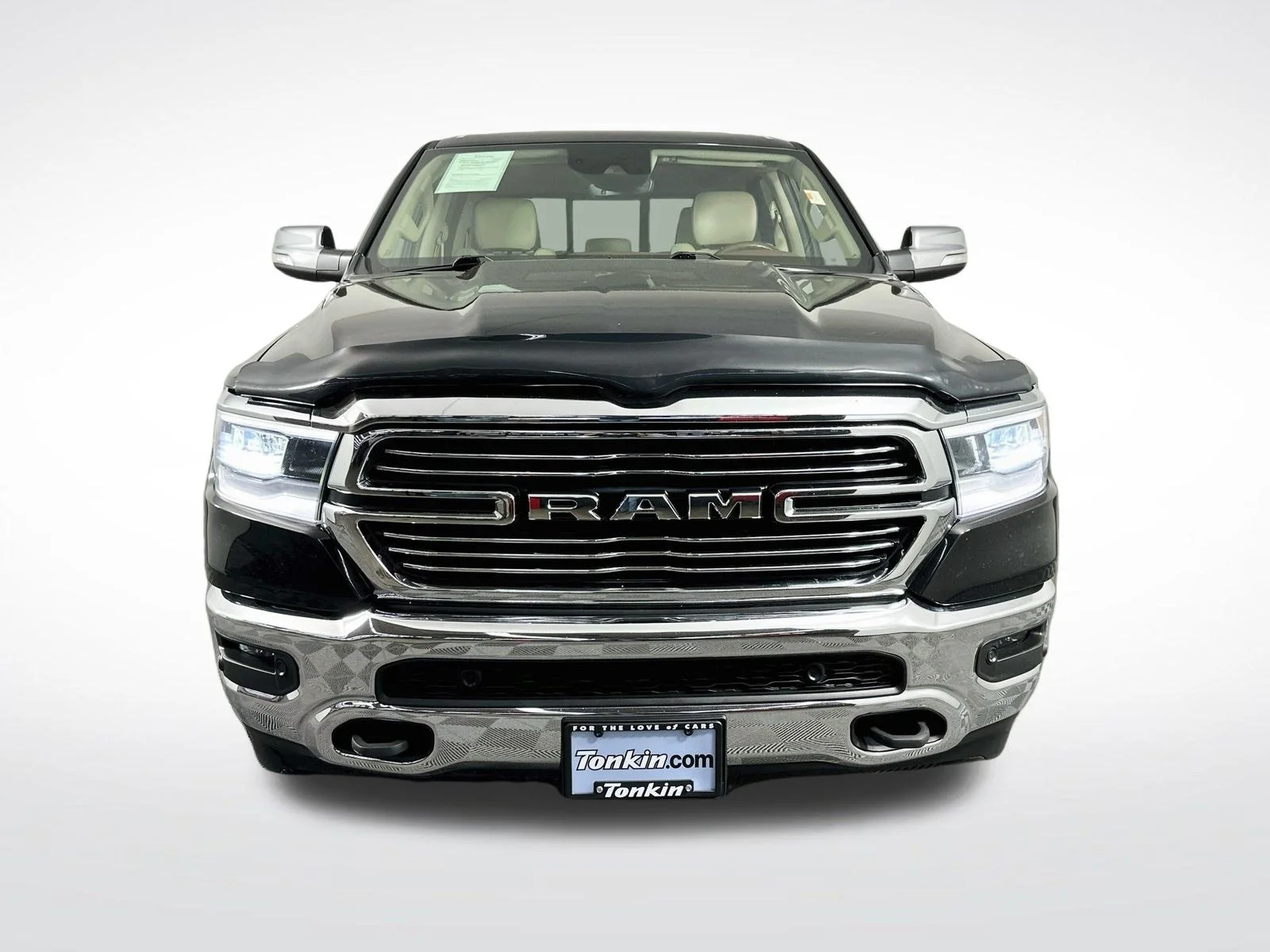 Used 2021 Diamond Black Crystal Pearlcoat Ram Laramie image 2