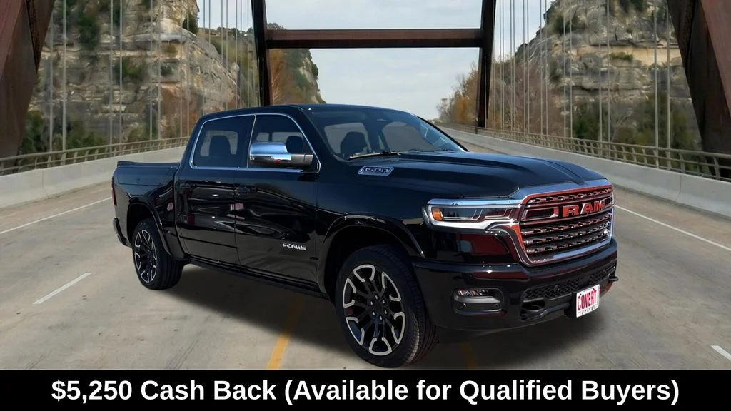 New 2026 Diamond Black Crystal Pearl-Coat Exterior Paint RAM Limited image 1