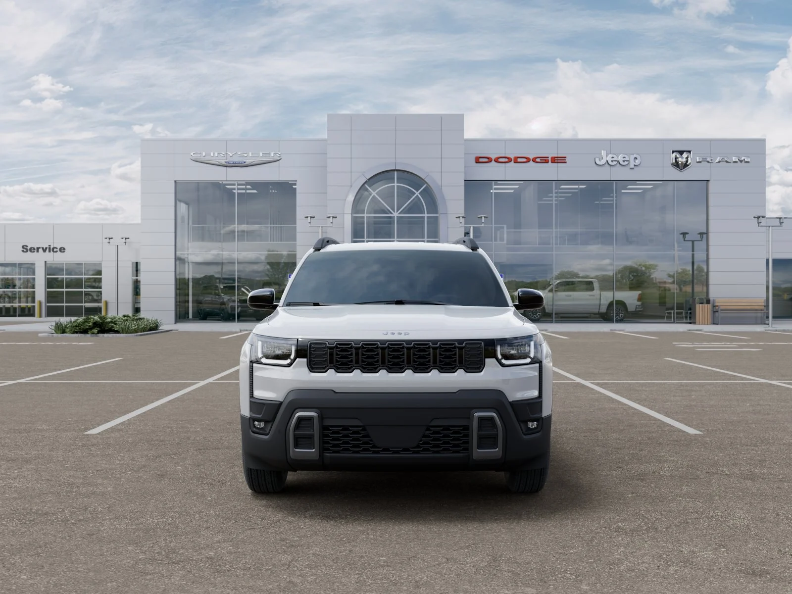New 2026 Bright White Clear-Coat Exterior Paint Jeep Laredo image 46
