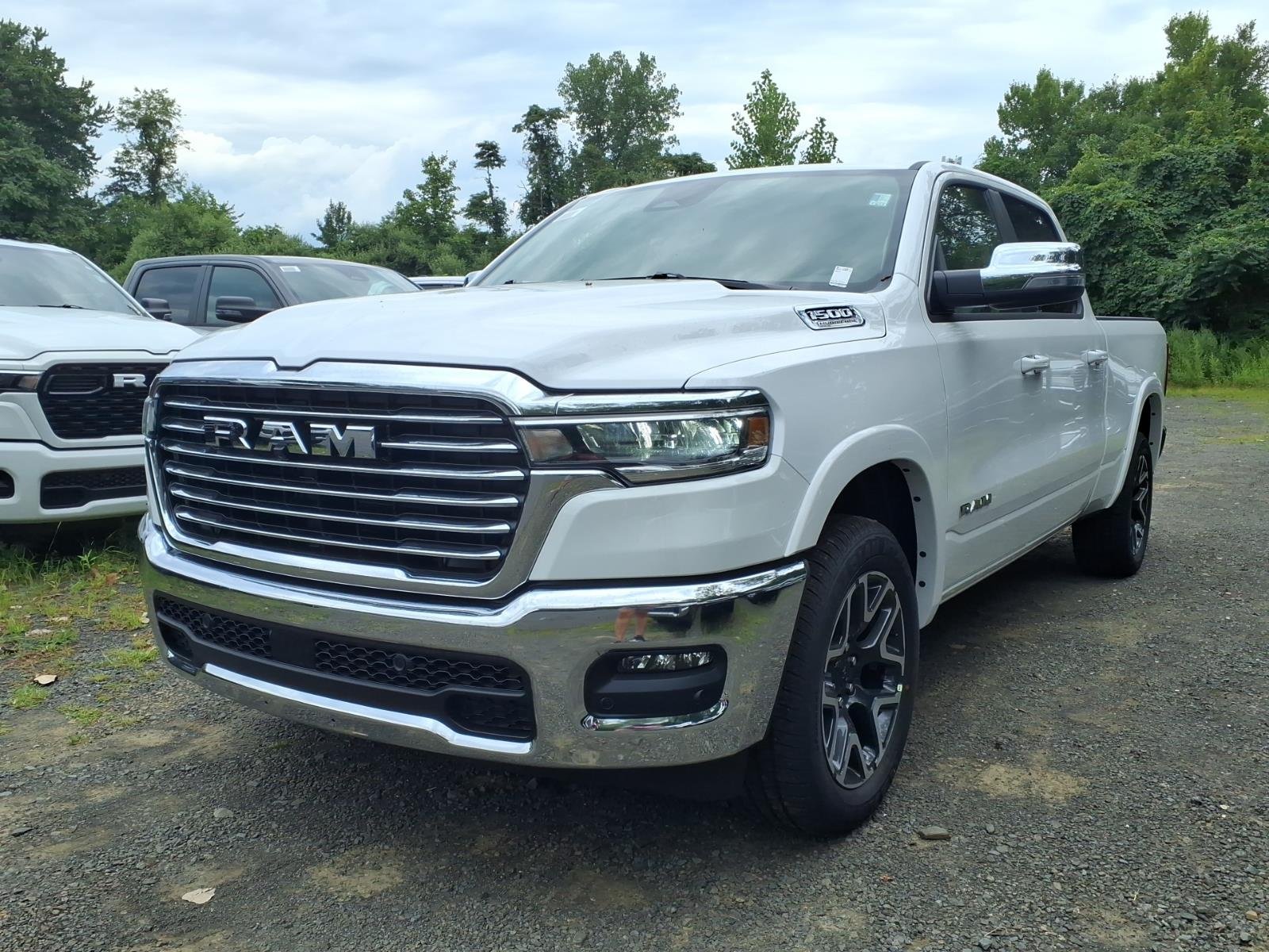 New 2026 Bright White Clear-Coat Exterior Paint RAM Laramie image 2