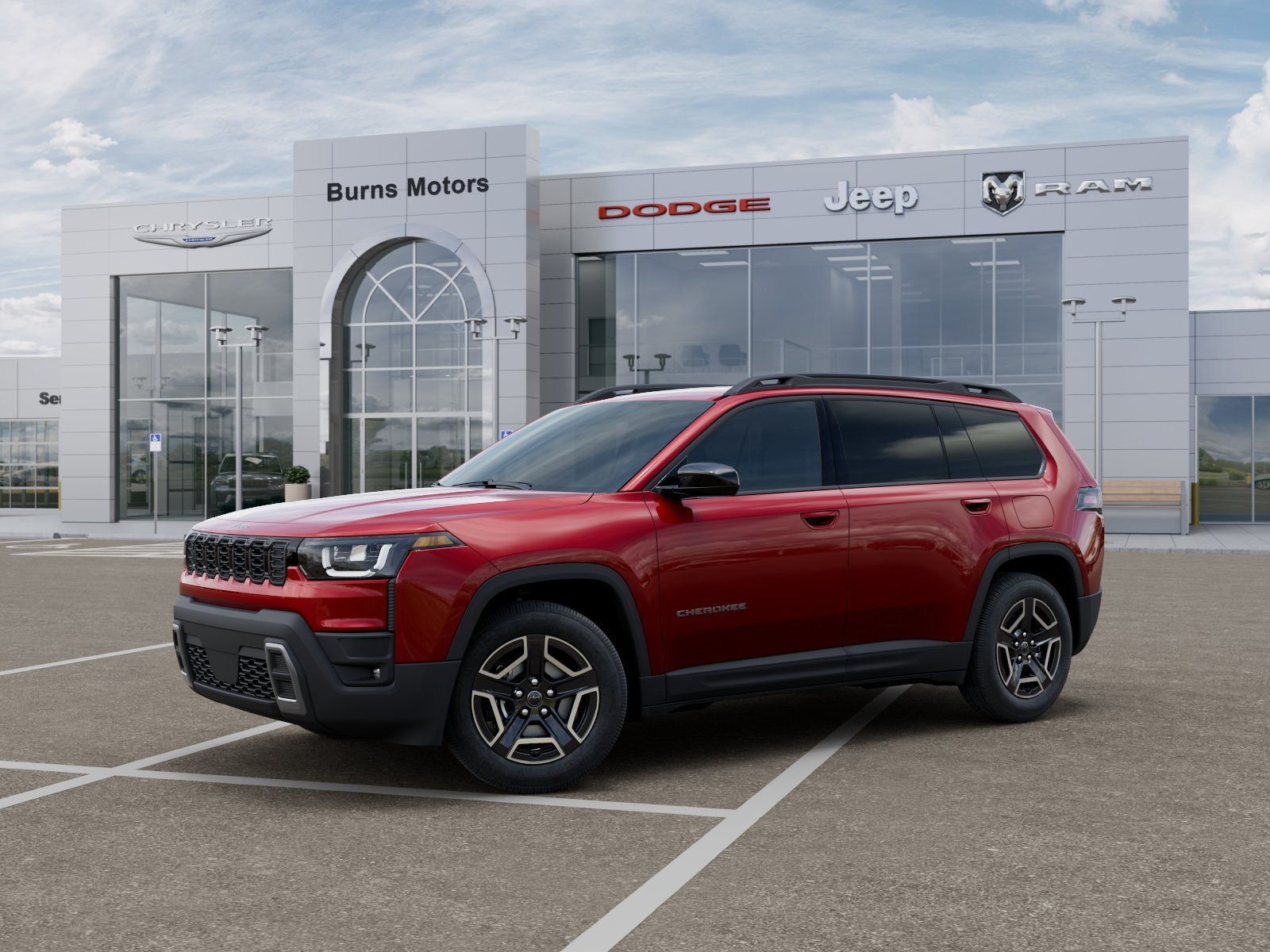 New 2026 Red Hot Pearl-Coat Exterior Paint Jeep Laredo image 2