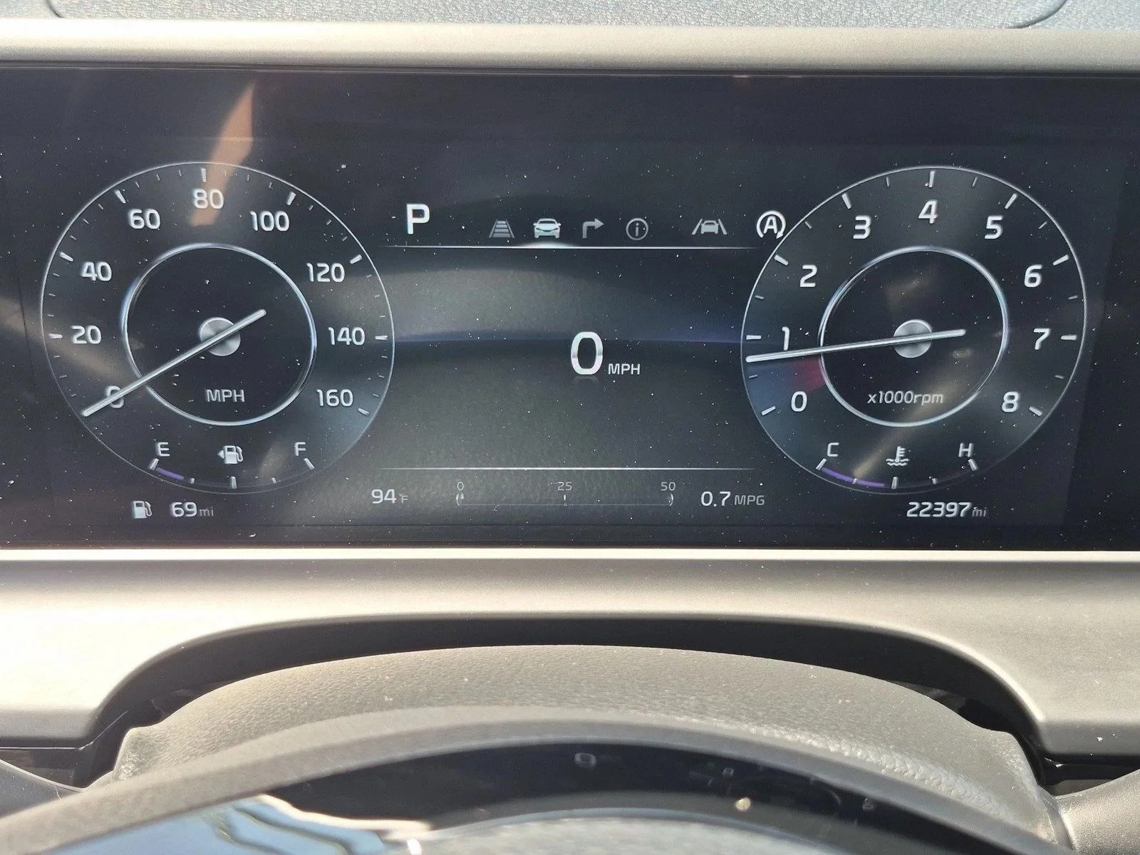 Used 2024 Pluton Blue/Black Roof Kia S image 11