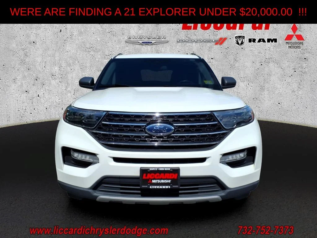 Used 2021 Ford Explorer XLT with VIN 1FMSK8DH7MGA99085 for sale in Watchung, NJ
