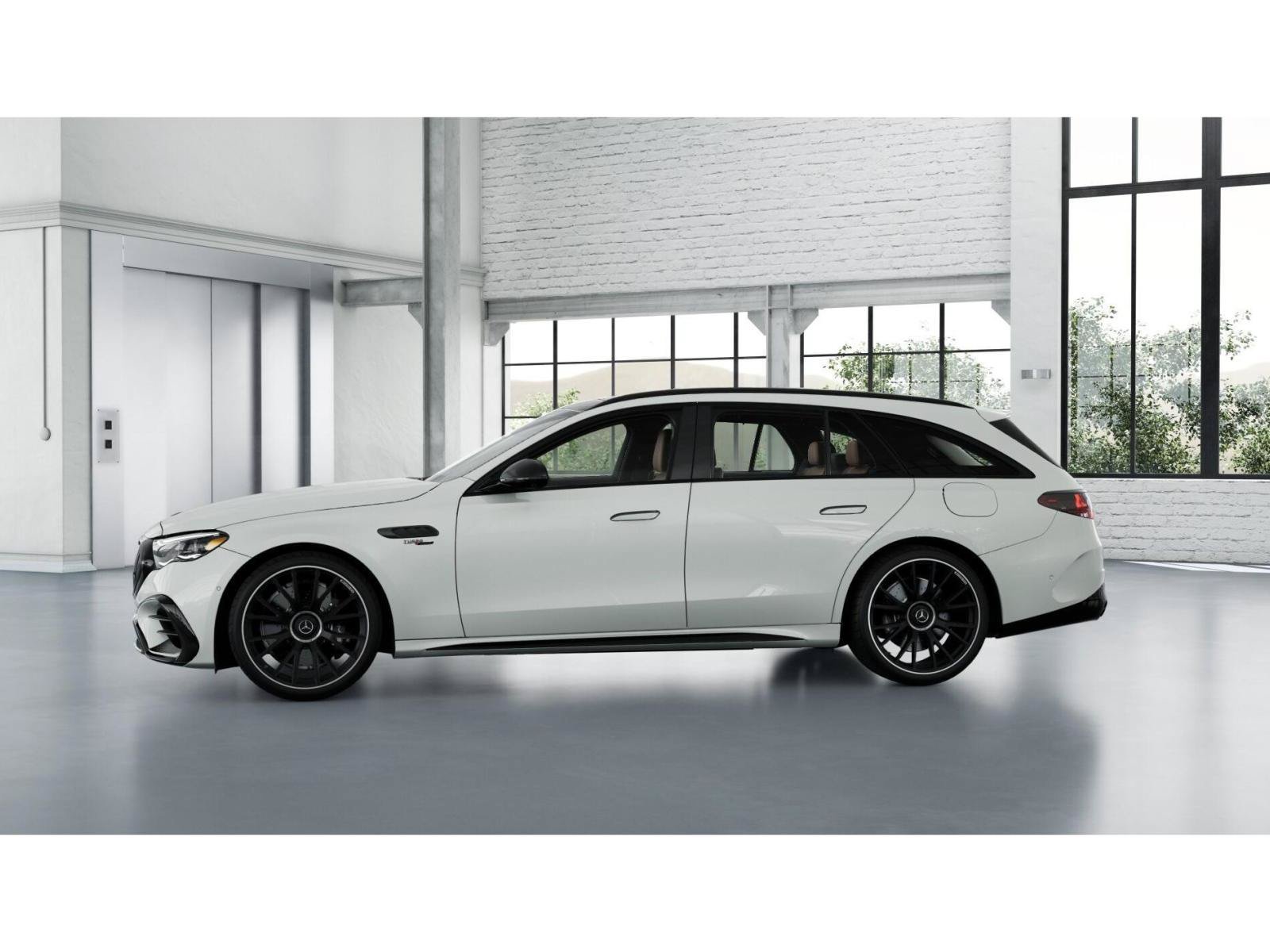 New 2027 MANUFAKTUR Moonlight White Metallic Mercedes-Benz AMG® E 53 Hybrid Wagon image 35