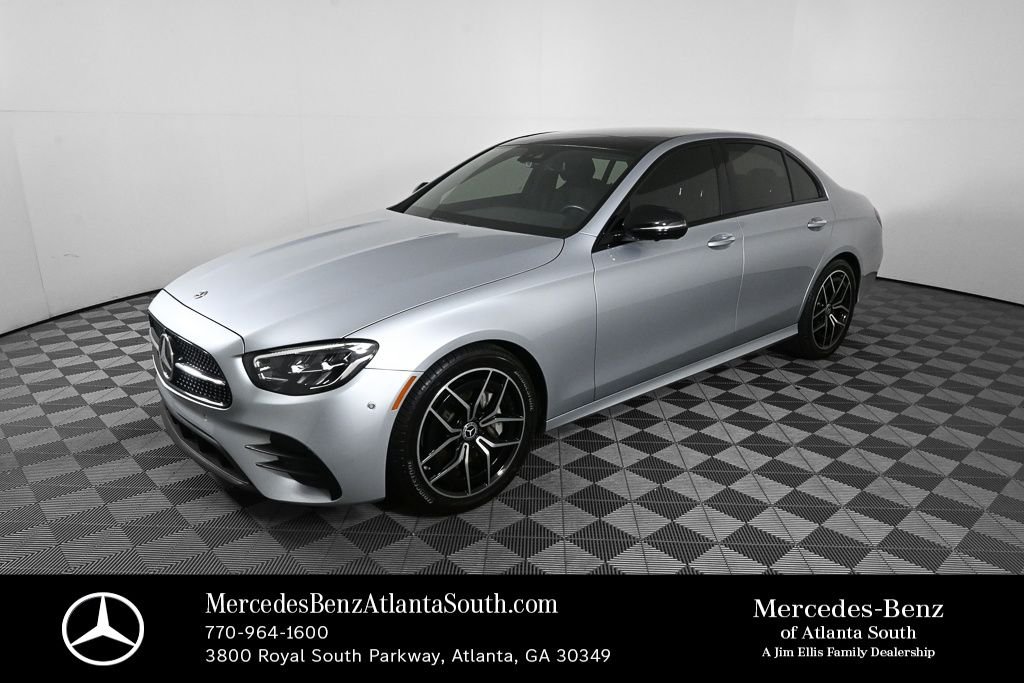 Certified Used 2022 Silver Mercedes-Benz E 350 image 1