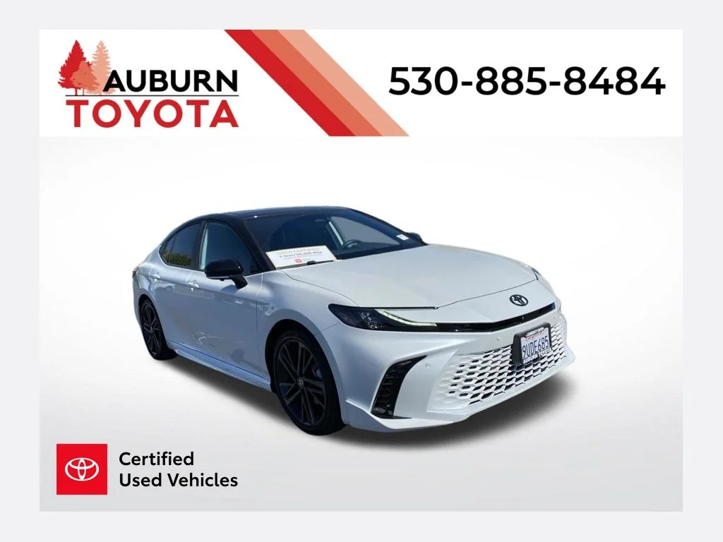 Certified Used 2025 Midnight Black Metallic Toyota XSE image 1