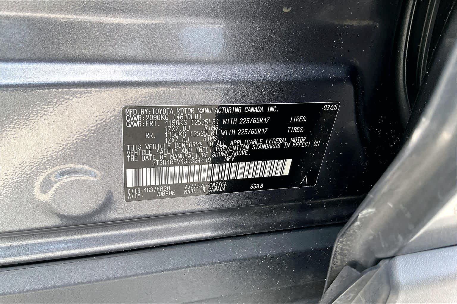 Used 2025 Magnetic Gray Metallic Toyota LE image 30