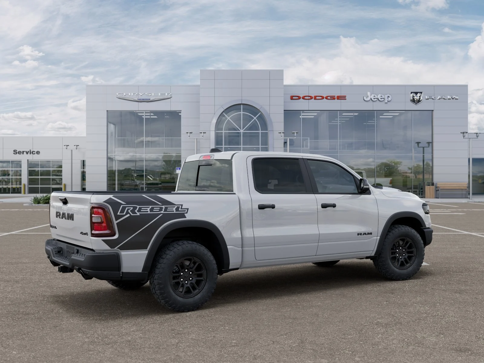 New 2026 Bright White Clear-Coat Exterior Paint RAM Rebel image 35