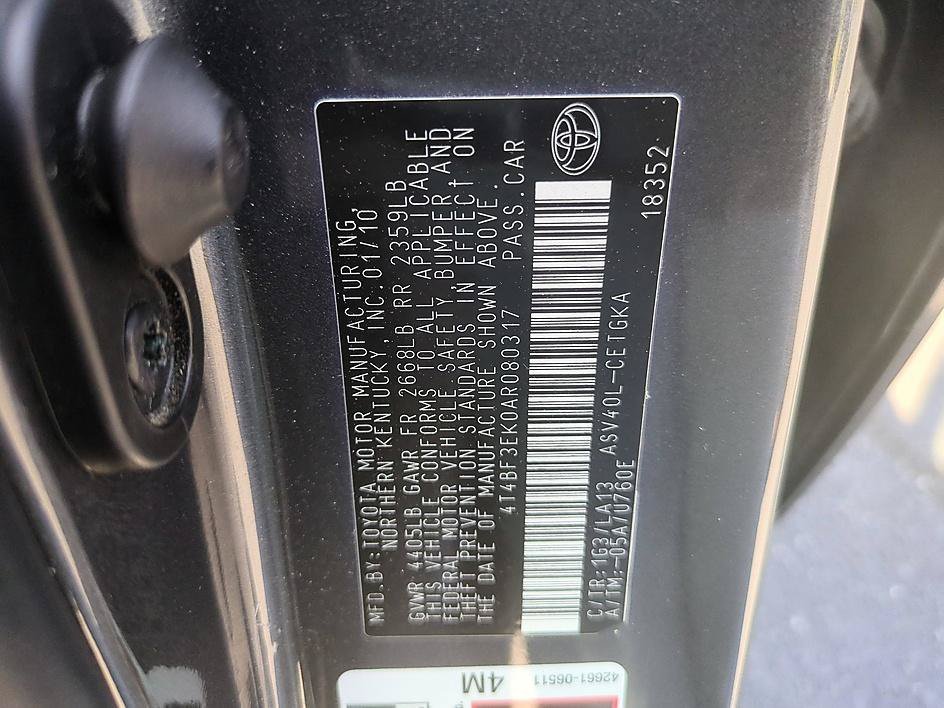 Used 2010 Magnetic Gray Metallic Toyota XLE image 34
