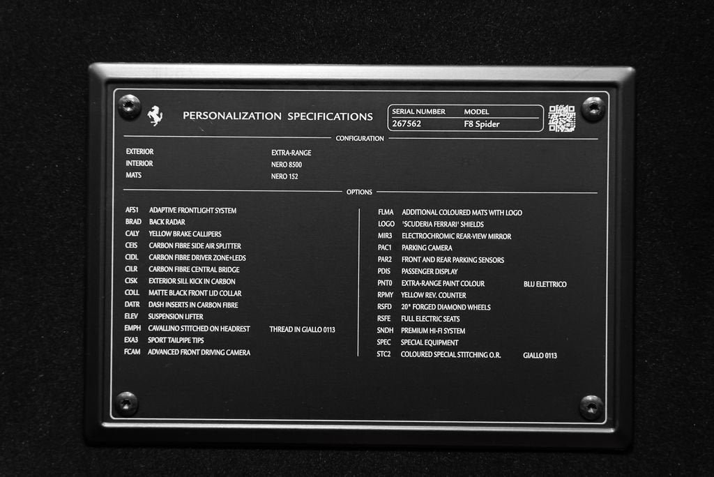 Certified Used 2021 Blu Elettrico Ferrari Base image 19