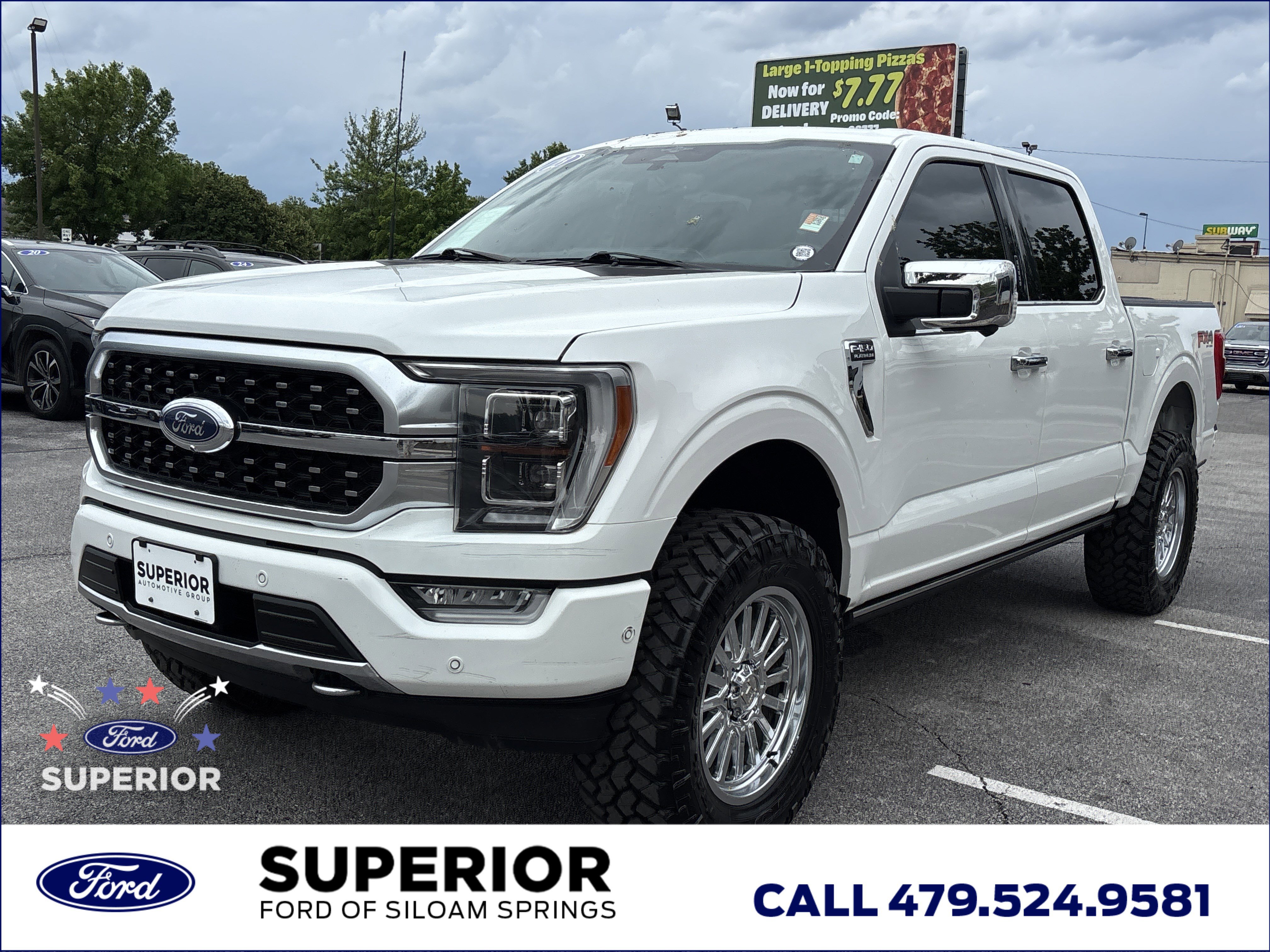 Used 2023 Star White Metallic Tri-Coat Ford Platinum 4WD image 10