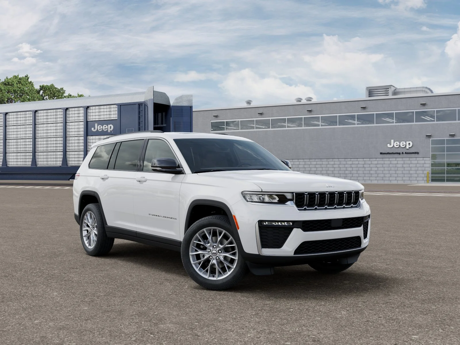 New 2027 Bright White Clear-Coat Paint Jeep Limited image 3
