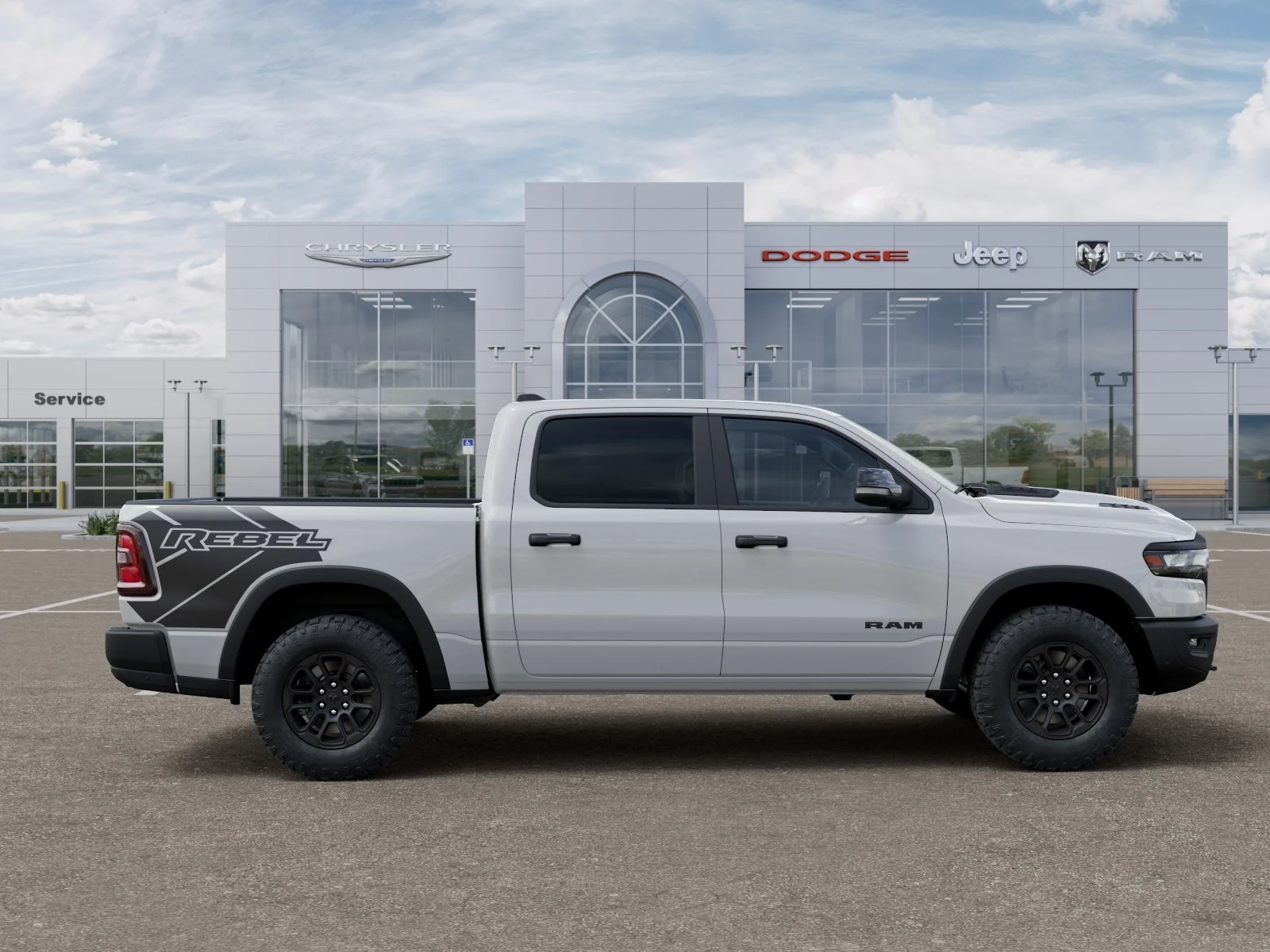 New 2026 Bright White Clear-Coat Exterior Paint RAM Rebel image 52