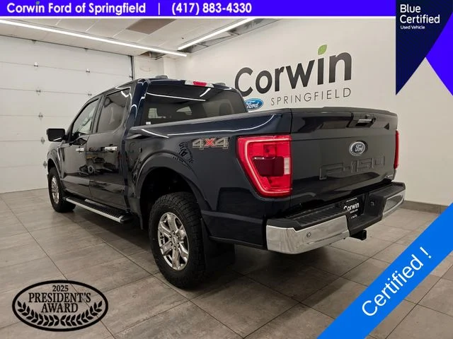 Certified Used 2022 Antimatter Blue Metallic Ford XLT image 4