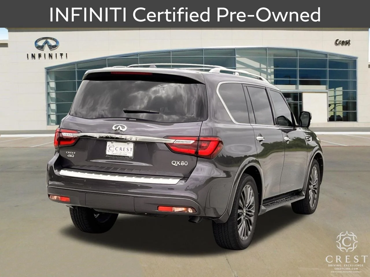 Certified Used 2023 Anthracite Gray INFINITI PREMIUM SELECT image 3