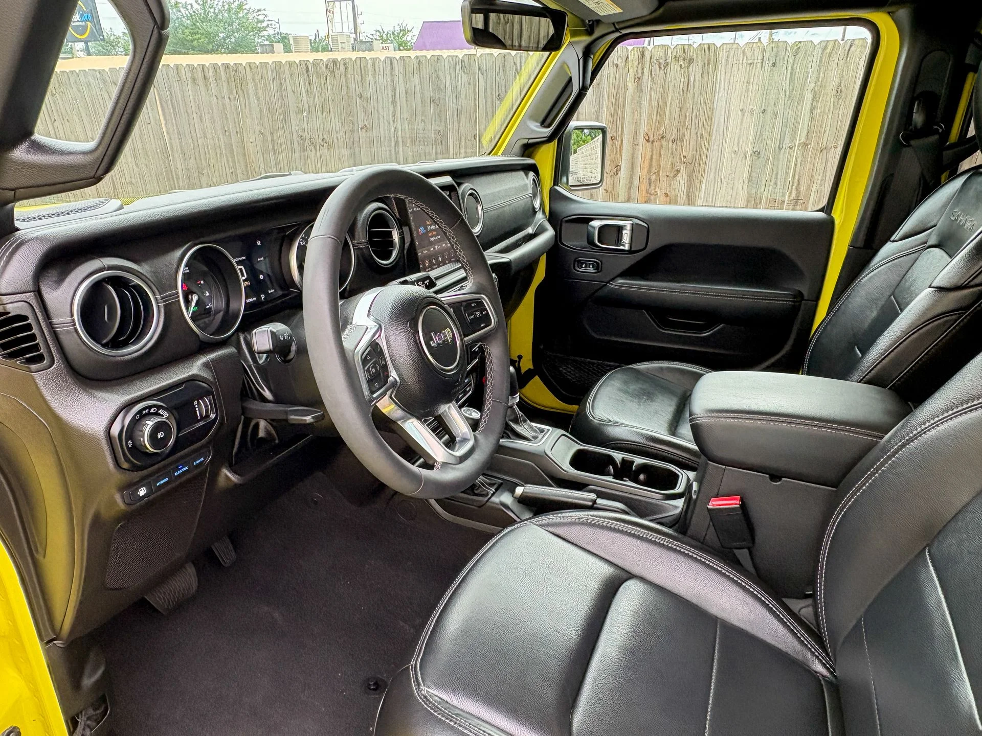 Used 2023 Yellow Jeep Sahara 4xe image 6