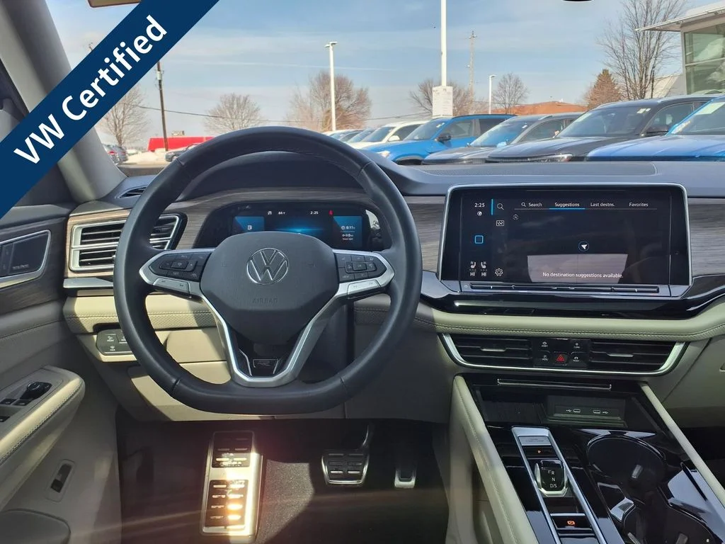 Certified Used 2025 Mountain Lake Blue Metallic Volkswagen 2.0T SEL Premium R-Line image 11