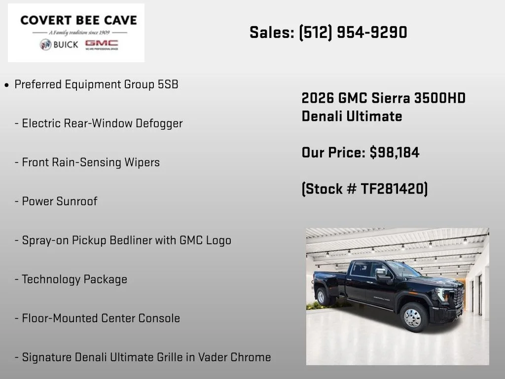 New 2026 Black GMC Denali Ultimate image 13