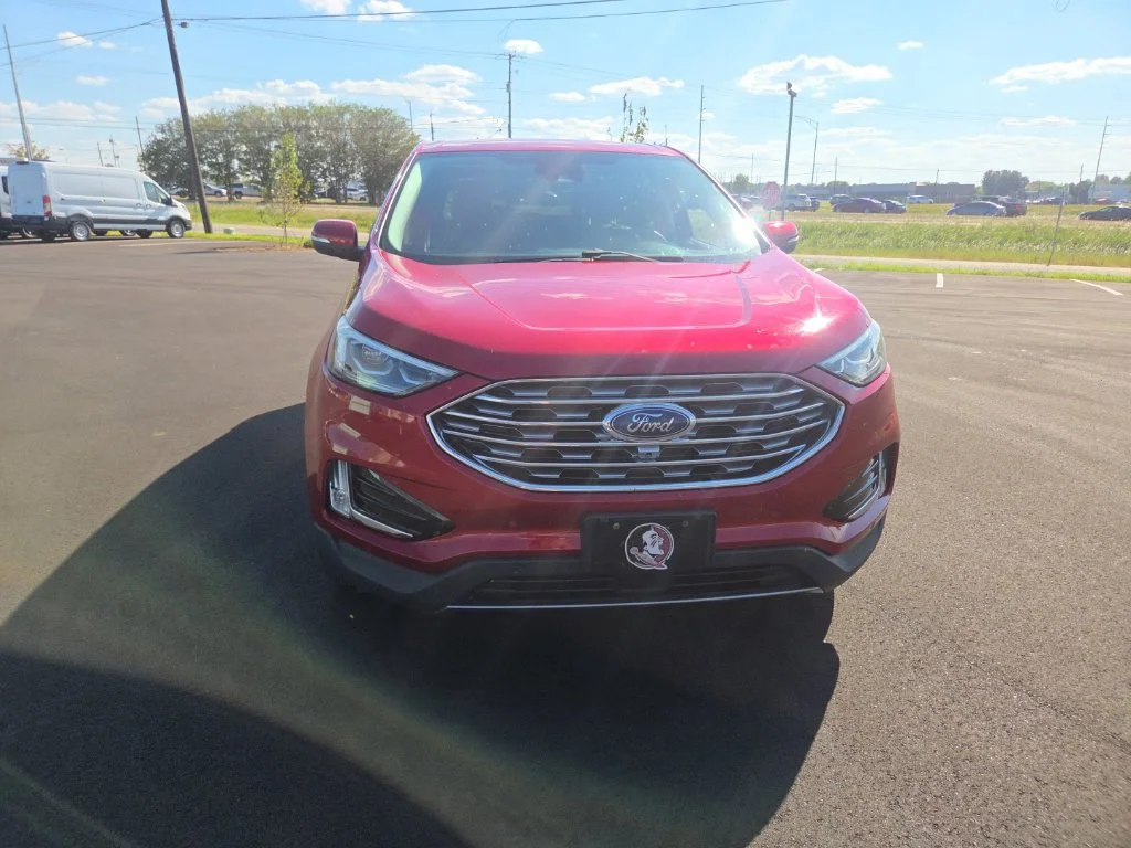 Used 2021 Red Ford Titanium image 2