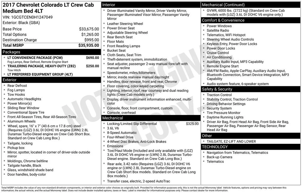 Certified Used 2017 Black Chevrolet LT image 8