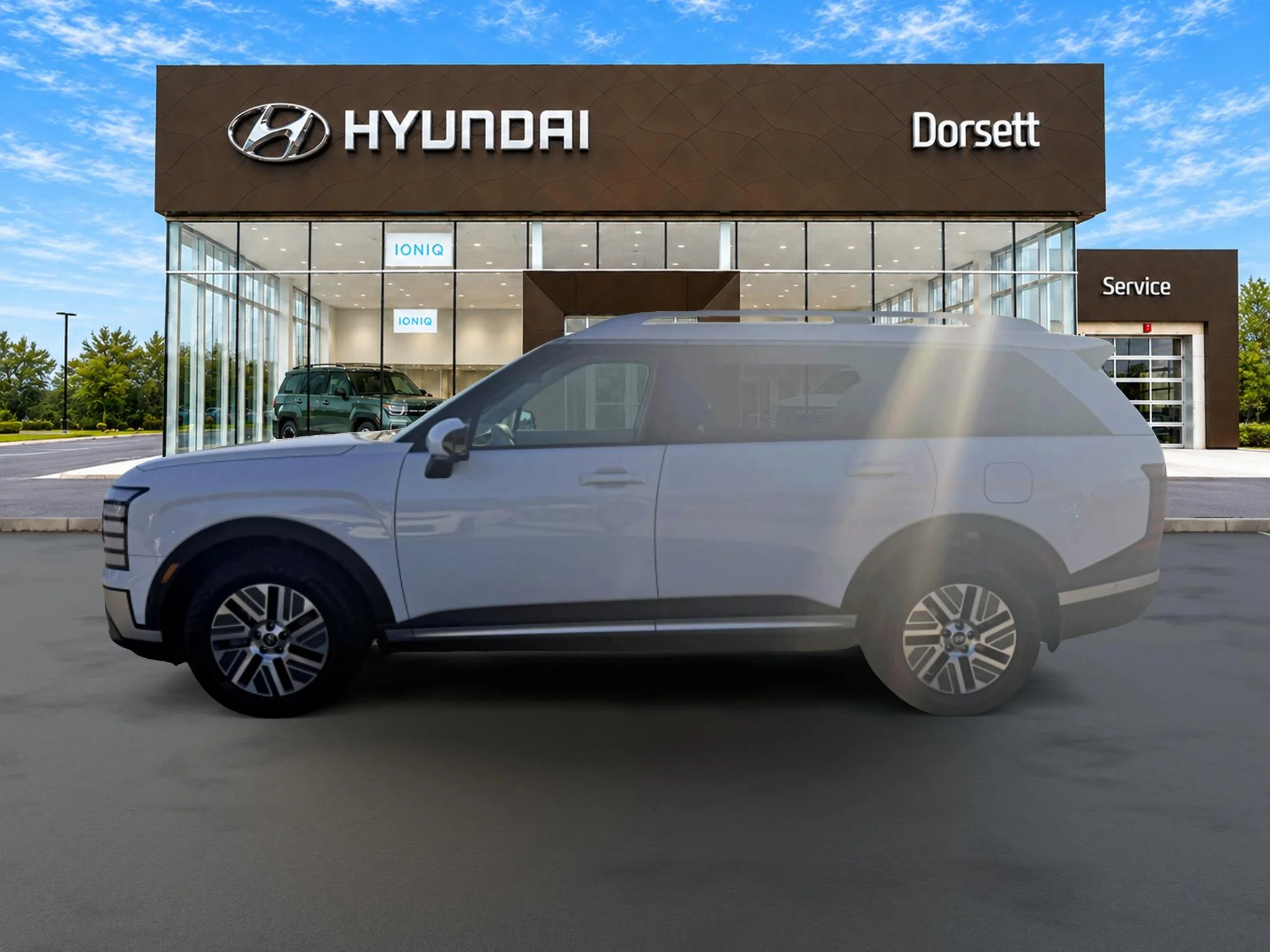 New 2026 Creamy White Pearl Hyundai SEL Premium 7P image 2