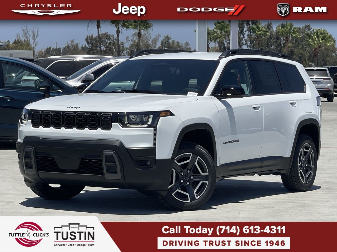 New 2026 Bright White Clear-Coat Exterior Paint Jeep Limited image 1