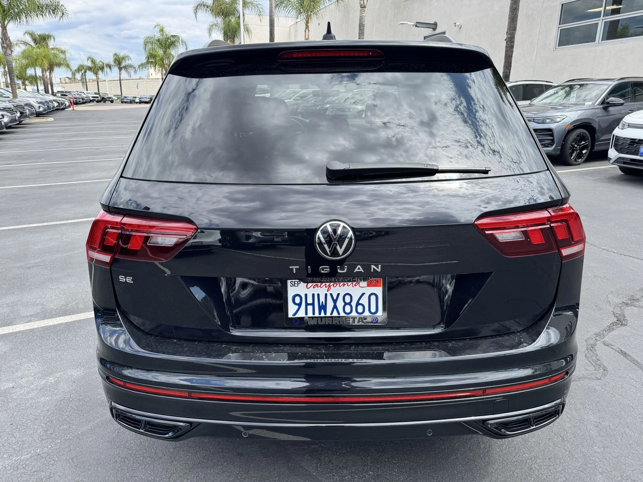 Used 2023 Deep Black Pearl Volkswagen SE R-Line Black image 8