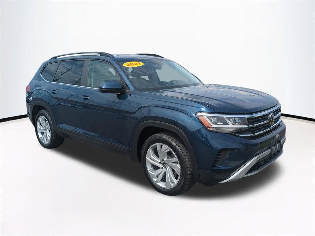 Pre-Owned 2021 Volkswagen Atlas 2.0T SE w/Technology 4D Sport