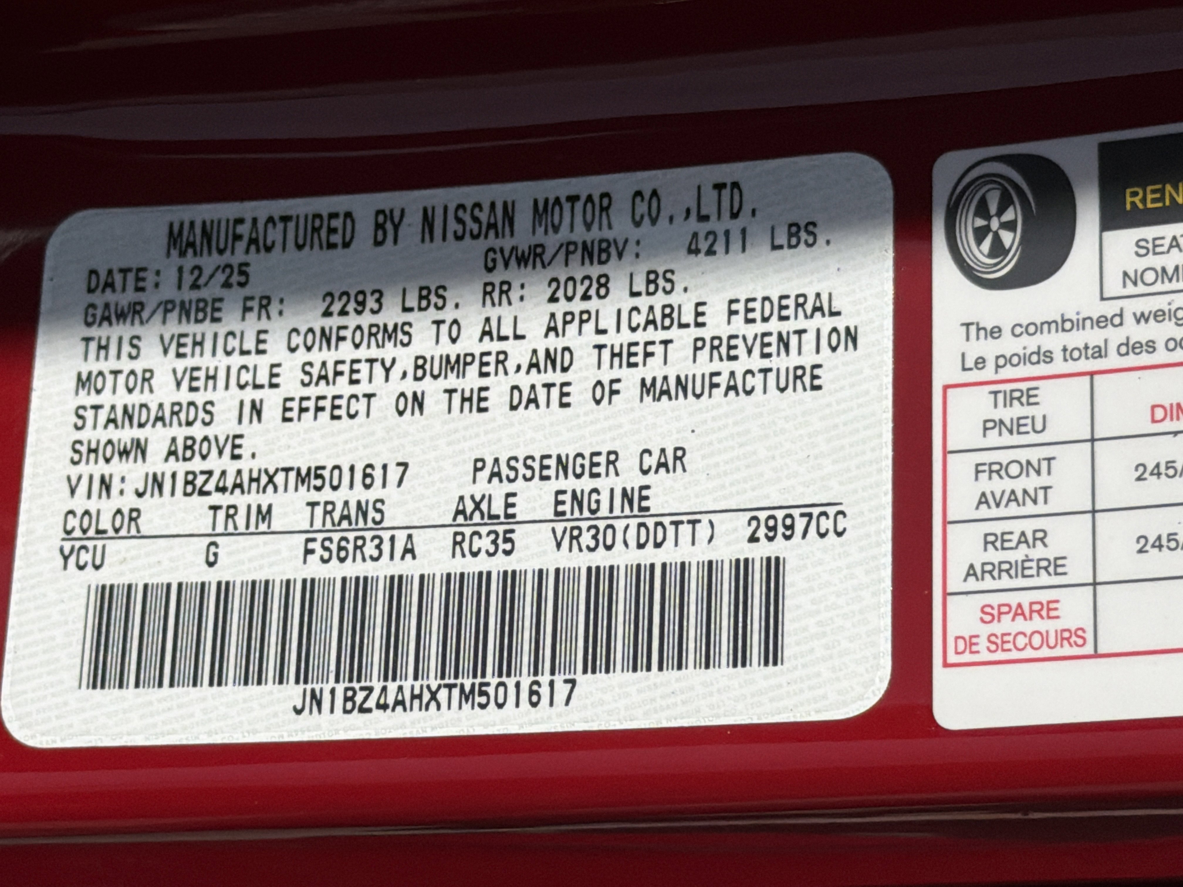New 2026 Solid Red/Super Black Nissan Sport image 29