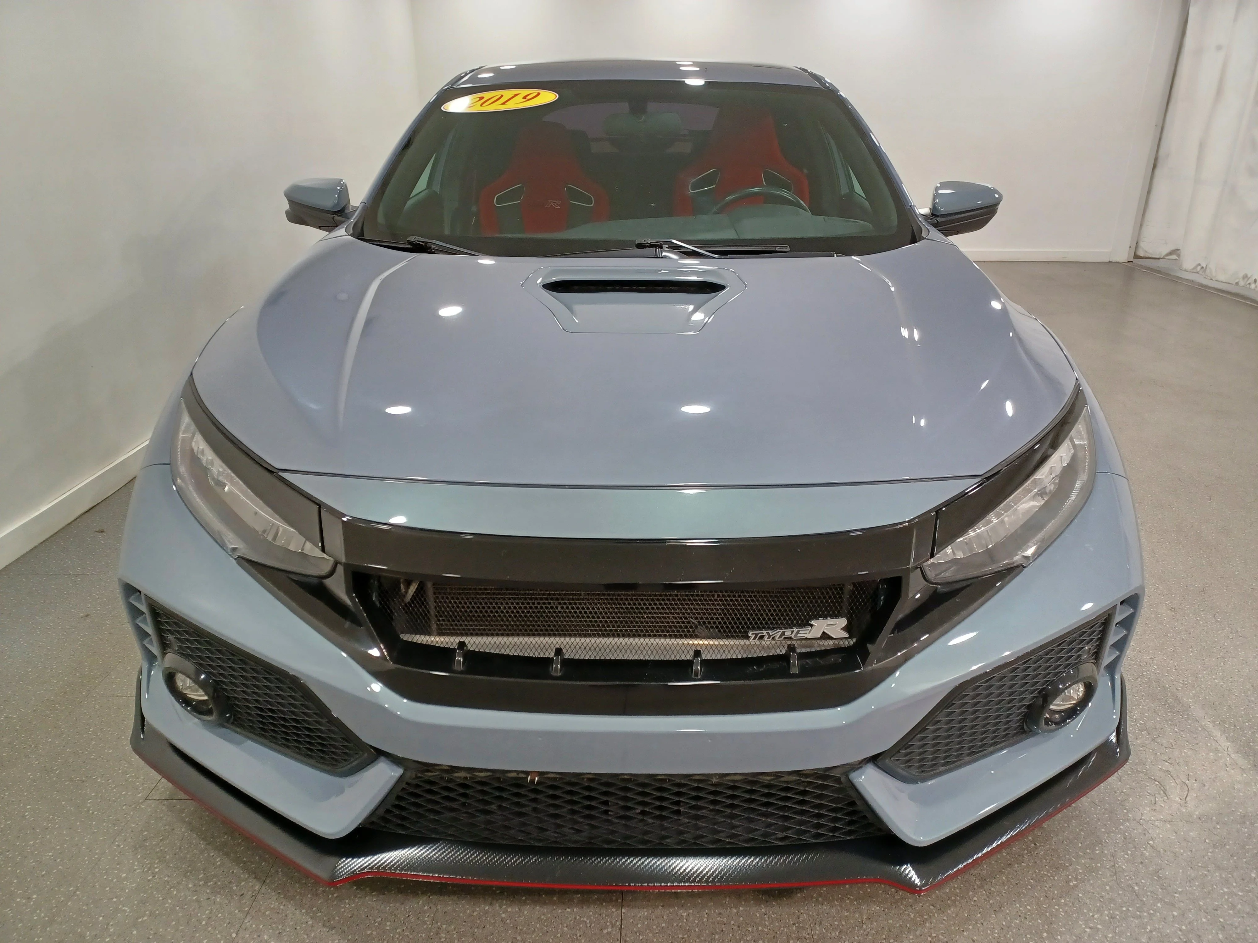 Used 2019 Sonic Grey Pearl Honda Manual*306HP!! | 6spd Manual | Sonic Grey Pearl | Red Alcantara Seats | Nav | Park Assist | CarPlay image 3